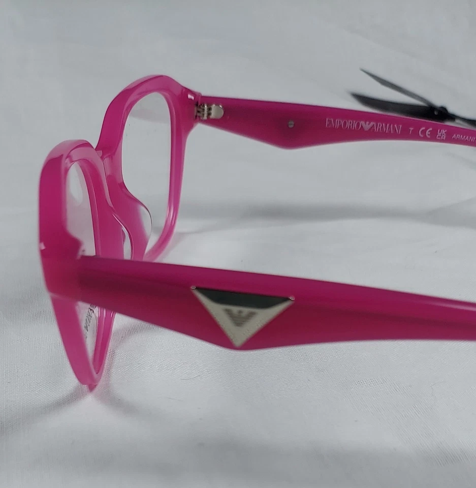 Monturas de gafas para mujer Emporio Armani EA3235U brillante opalino fucsia Foto 3 de 4