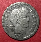 1905S US Barber SILVER Dime "San Francisco" Mint! VG+! Old US Coin!
