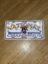 University of Kentucky Wildcats License Plate / Car Tag - 1998 Champions