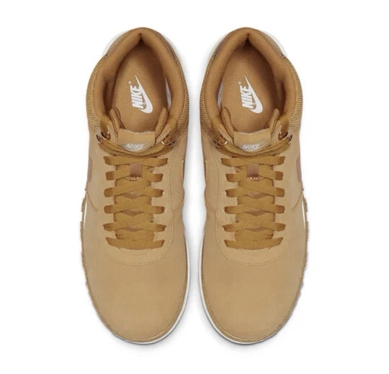 Nike Hoodland Suede Haystack Shoes Mens size 9.5 Sail Gum Light Brown 654888-727 thumbnail 4