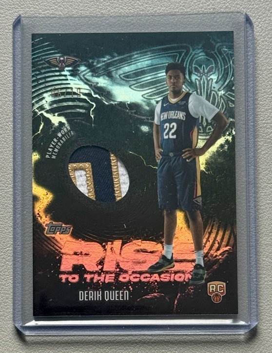 2025 Topps DERIK QUEEN Rise To The Occasion RC Rookie Patch Black /10!! Pelicans