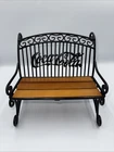 VTG 1999 Coca-Cola Coke Soda Metal Display Diner Decoration Shelf Doll Bench