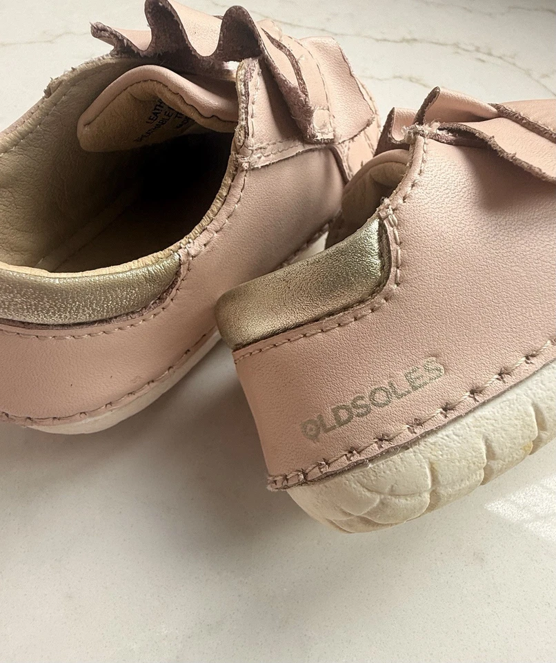 Oldsoles Frilly Baby Pink Leather Shoes Size 5 US - Image 4 of 4