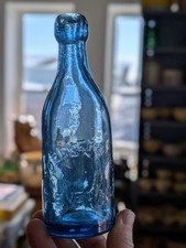 Voelker & Bro Cleveland Ohio Light Cobalt Blu...