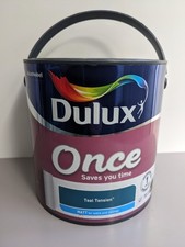 Dulux Once Teal Tension MATT 2.5L Emulsion Paint  For Walls And Ceilings
