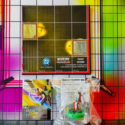 Heroclix Lantern Legacy Release Day Kit Guardian 099 Baz L108 Okaara Zamaron Map