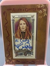 2025 Topps Allen & Ginter Emma Roberts autograph with inscription Hi Cody