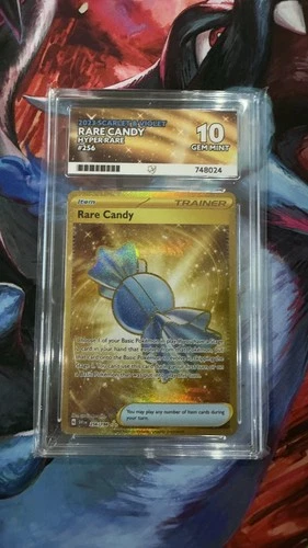 Ace 10 Rare Candy 256/198 Scarlet & Violet Base Set Holo Pokemon Card - Gem Mint
