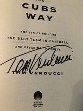 The Cubs Way Zen of Building Best Team Breaking the Curse Signed Verducci 1st Ed