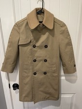 Vintage Neiman Marcus Dacron and Cotton Kids Size 8 Khaki Trench