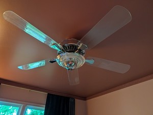 Hampton Bay Cameron II Plus Blue Neon Ceiling Fan 52"