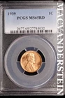 1939 Lincoln Wheat Cent-PCGS MS 65 Red Choice Gem BU No Reserve #SLK987
