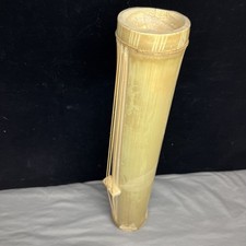 Jamaican Hand-Carved Hollow Bamboo Tube Zither Primitive Instrument