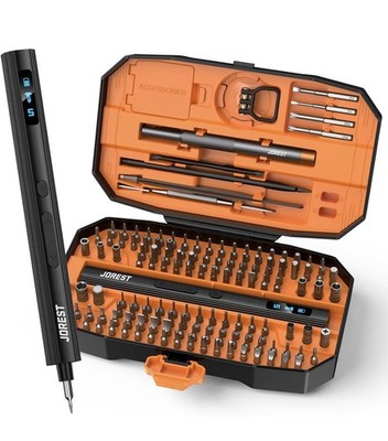 JOREST 155 in 1 Mini Electric Screwdriver Cordless, Precision Power Screwdriver