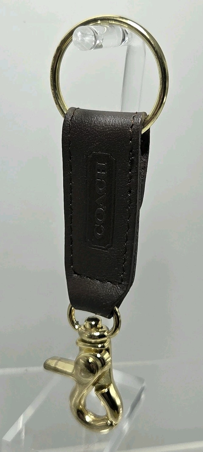 Vintage Coach Leather Keychain Valet Fob