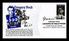 DR JIM STAMPS US COVER GREGORY PECK LEGENDS OF HOLLYWOOD FDC THERMOGRAPHED