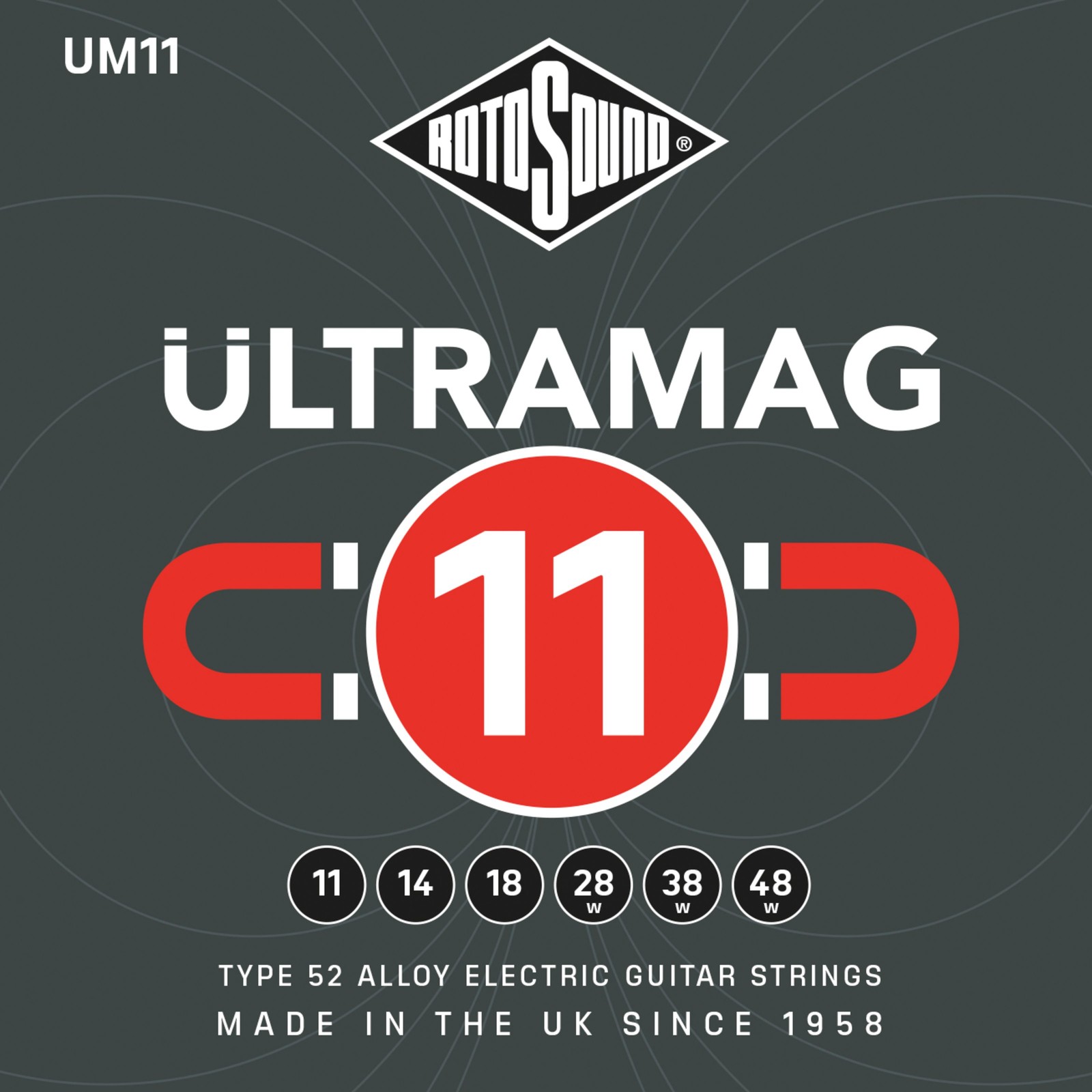 Rotosound UM11 Ultramag 11-48 - E-Gitarrensaiten 2490₽