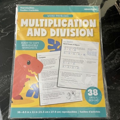 38 PC Teaching Tree Reproducible Worksheets multiplication division Grades 3-4
