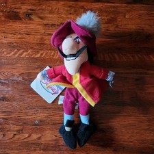 Disney Captain Hook Mini Bean Bag Peter Pan Soft Toy 8" Plush Stuffed Doll NWT
