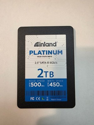 Inland Platinum 2TB Sata SSD 6GBs Low Usage Desktop Drive