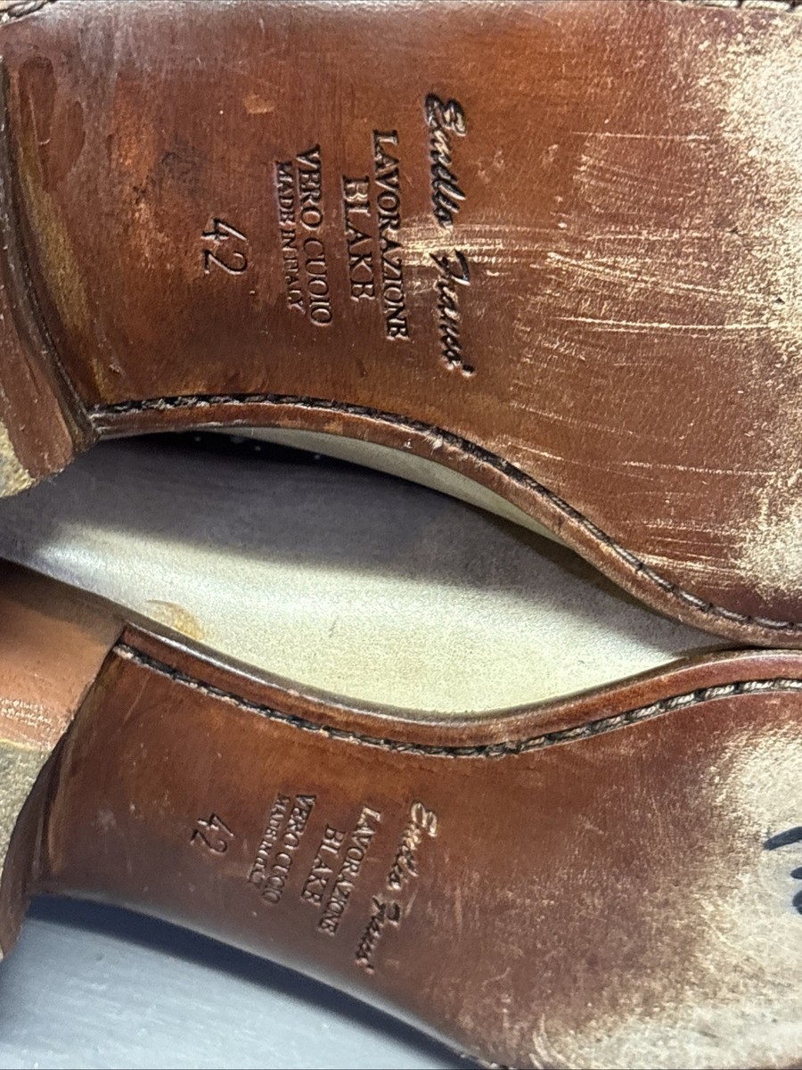 Emilio Franco Vero Cuoio Hand Made In Italy Leather Men\'s - Size 9 Gray Emilio Franco Shoes | MensDesignerShoe.com main image 2