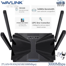 3000Mbps WiFi Router WiFi 6 Mesh Syetem Gaming Router Wireless Gigabit 1000Mbps