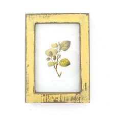 4x6 Inches Simple Rectangular Desktop Family Picture Photo Frame Yellow 