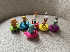 Vintage 1989 Wendy's Kids Meal The Jetsons Space Gliders Complete Set of 6