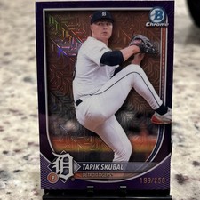 Bowman Chrome 2024 Purple Mojo Refractor Tarik Skubal /250 Tigers #20