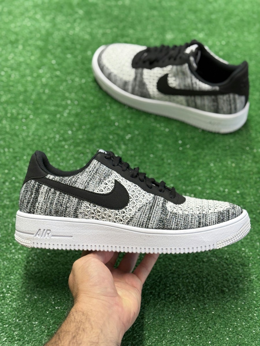 Nike Air Force 1 Flyknit 2 Black Pure Platinum Mens AV3042  display picture 2
