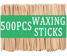 500Pcs Waxing Sticks for Hair Removal - Borogo Eyebrow, Lip, Nose Small... 