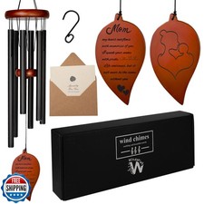 Memorial Wind Chimes for Loss of Mother - 32.5  Windchimes for Mom Memorial -