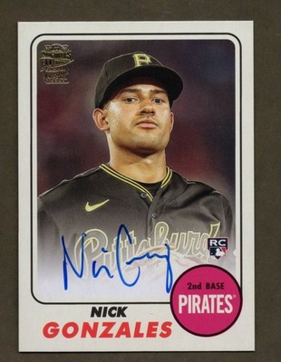 2024 Topps Archives Nick Gonzales 1968 Fan Favorites Auto RC #68FF-NG Pirates