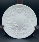Vintage Frankoma-1972 Bi-centennial Celebration Provocation Redware Plate