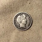 1915 S Barber Dime VF QA1054