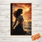 Vintage Iron Plate Sunset Journey Metal Tin Sign Wall Art 8x12