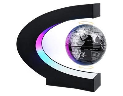 Magnetic Levitating Globe with LED Light, Cool Tech Gift for Men Father Boys and