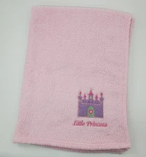 Little Princess Purple Castle Baby Blanket Pink Fleece Soft Girl Security  B54