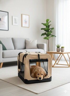 Faltbare Hundebox BELLO Hundetransportbox Autotransportbox Reisebox Hund Auto