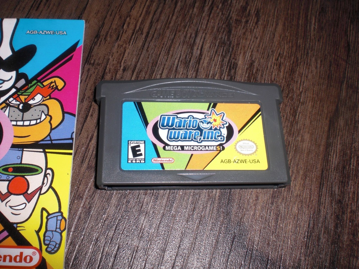 WarioWare Inc Mega Microgame$ Game Boy Advance Authentic GBA
