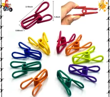 Chip Clips, Pvc-Coated Steel Clip for Food Package, Chips Bag, Pack of 16 2 in.