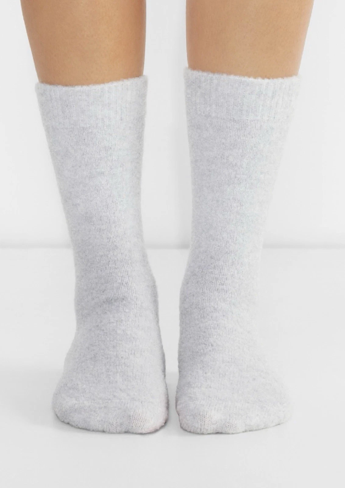 ARITZIA Size M/L Unisex Cozy Merino Wool Fireside Calf Sock Heather Chrome NWT