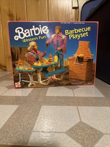 Barbie Vintage Western Fun Barbecue Playset