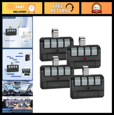 4Pcs 4-Button Garage Door Opener Remote Control, Universal Compatibility, Easy S