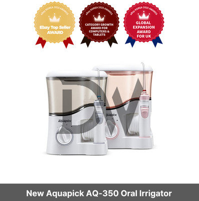 New Aquapick AQ-350 Oral Irrigator Dental Care Water Flosser Waterjet Clean Plug