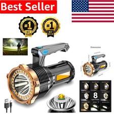 Ultra-Bright 10000 Lumen Waterproof Flashlight: 8 Lighting Modes for All Needs