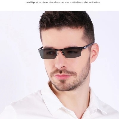 Gleitsichtbrille Lesebrille Photochrome Multifokal Anti-Blaulicht +1,0 ~+4,0