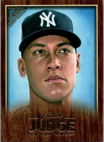 2018 -Aaron Judge- Topps Gallery Wood Baseball Card #1 New York Yankees