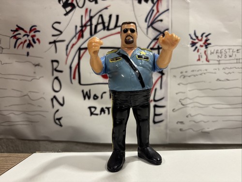 WWF The Big Boss Man Hasbro w Nightstick Wrestling...
