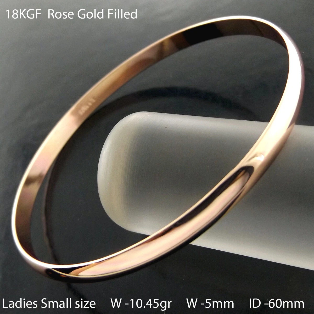 Solid rose sale gold cuff bracelet